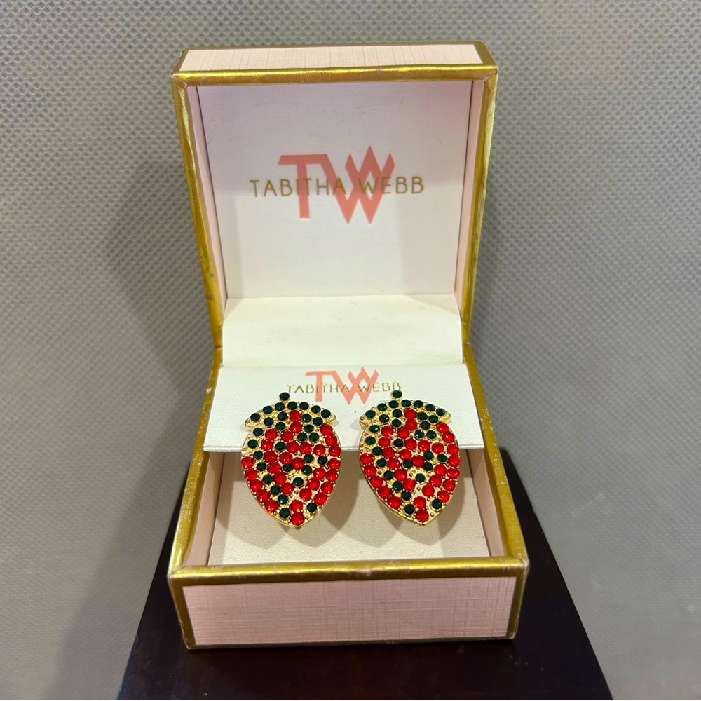 NEW Tabitha Webb Strawberry Earrings